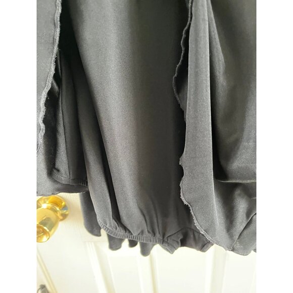 Vintage 1950s " Roxanne Bra Sized" Black Adjustable Straps One-Piece Swimsuit At - Picture 9 of 9